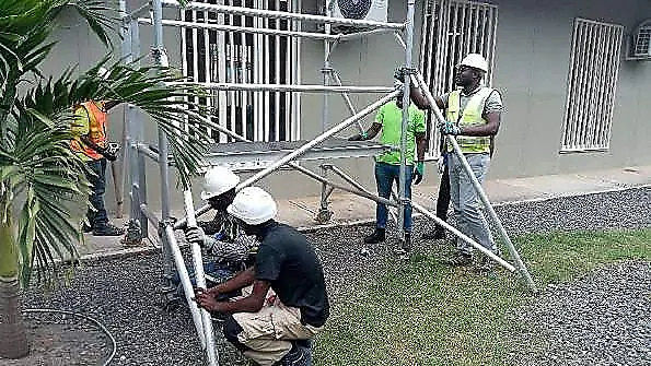 Intervenção exterior em obra